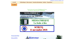 Desktop Screenshot of mediatheque-sciecq.fr