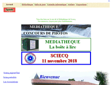 Tablet Screenshot of mediatheque-sciecq.fr